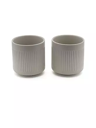 BREDEMEIJER | Teebecher SKAGEN 2er Set 0,3l Steingut Hellgrau | 